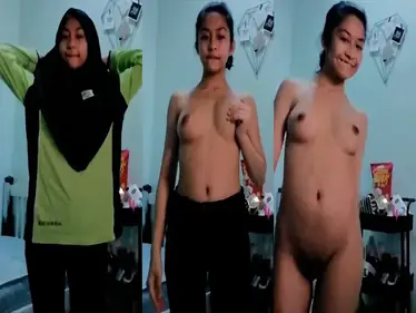 Seragam Masih Nempel Gadis Polos Berani Bertelanjang